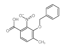 4-methyl-2-nitro-3-phenylmethoxy-benzoic acid Structure