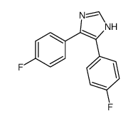 4,5-BIS-(P-FLUOROPHENYL)IMIDAZOLE Structure