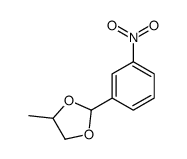 4-methyl-2-(3-nitrophenyl)-1,3-dioxolane Structure