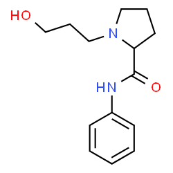 2-Pyrrolidinecarboxamide,1-(3-hydroxypropyl)-N-phenyl-(9CI) structure