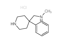 N-methyl-1-(4-phenyl-4-piperidyl)methanamine结构式