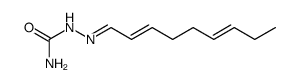 nona-2,6-dienal semicarbazone Structure