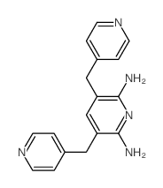 3,5-bis(pyridin-4-ylmethyl)pyridine-2,6-diamine结构式