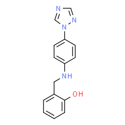 2-([4-(1H-1,2,4-TRIAZOL-1-YL)ANILINO]METHYL)BENZENOL structure