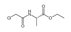 (S)-N-(2-chloroethanoyl)ethyl alanate结构式