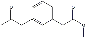 methyl [3-(2-oxopropyl)phenyl]acetate Structure