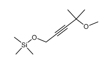 ((4-methoxy-4-methylpent-2-yn-1-yl)oxy)trimethylsilane结构式