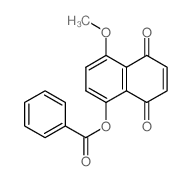 1,4-Naphthalenedione, 5-hydroxy-8-methoxy-, benzoate picture