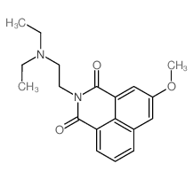 2-(2-(Diethylamino)ethyl)-5-methoxy-1H-benzo[de]isoquinoline-1,3(2H)-dione结构式