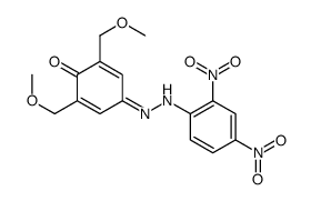 4-[(2,4-dinitrophenyl)hydrazinylidene]-2,6-bis(methoxymethyl)cyclohexa-2,5-dien-1-one结构式