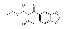 3,4-Methylendioxybenzoyl-acetessigsaeure-ethylester Structure