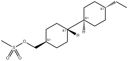 trans-4-(trans-4-Ethylcyclohexyl)cyclohexyl]methyl methanesulfonate Structure