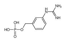 [3-(diaminomethylideneamino)phenyl]methyl dihydrogen phosphate结构式