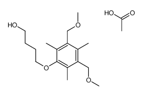 acetic acid,4-[3,5-bis(methoxymethyl)-2,4,6-trimethylphenoxy]butan-1-ol结构式