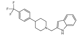 2-[[4-[4-(trifluoromethyl)phenyl]piperidin-1-yl]methyl]-1H-indole Structure