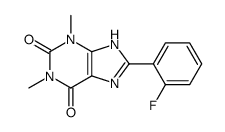 8-(2-fluorophenyl)-1,3-dimethyl-7H-purine-2,6-dione结构式