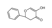 (2R)-5-hydroxy-2-phenyl-2,3-dihydropyran-4-one Structure