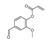 (4-formyl-2-methoxyphenyl) prop-2-enoate Structure