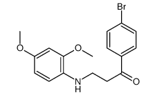 1-(4-bromophenyl)-3-(2,4-dimethoxyanilino)propan-1-one Structure