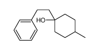 4-methyl-1-(2-phenylethyl)cyclohexan-1-ol Structure