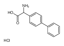 2-氨基-2-(4-联苯)乙酸盐酸盐结构式