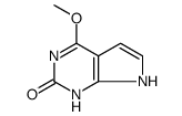 2-HYDROXY-6-METHOXY-7-DEAZAPURINE structure