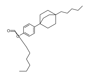 [4-(1-pentyl-4-bicyclo[2.2.2]octanyl)phenyl] heptanoate结构式