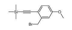 2-[2-(bromomethyl)-4-methoxyphenyl]ethynyl-trimethylsilane Structure