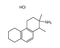 1,2,3,4,5,6,7,8-Octahydro-1,2-dimethyl-2-phenanthrylamin-hydrochloride结构式