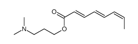 3-(dimethylamino)propyl octa-2,4,6-trienoate Structure