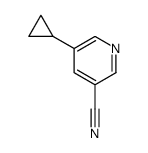 5-cyclopropylpyridine-3-carbonitrile structure