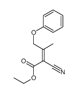 ethyl 2-cyano-3-methyl-4-phenoxybut-2-enoate Structure