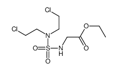 ethyl 2-[bis(2-chloroethyl)sulfamoylamino]acetate Structure