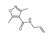 3,5-DIMETHYL-ISOXAZOLE-4-CARBOXYLIC ACID ALLYLAMIDE Structure