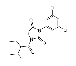 3-(3,5-dichlorophenyl)-1-(2-ethyl-3-methylbutanoyl)imidazolidine-2,4-dione Structure