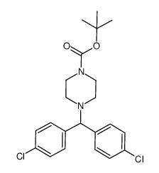 tert-butyl 4-(bis(4-chlorophenyl)methyl)piperazine-1-carboxylate结构式