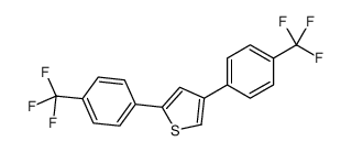 2,4-bis[4-(trifluoromethyl)phenyl]thiophene Structure