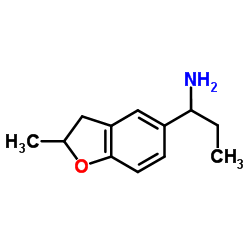 1-(2-Methyl-2,3-dihydro-1-benzofuran-5-yl)-1-propanamine Structure