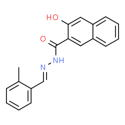 3-hydroxy-N'-(2-methylbenzylidene)-2-naphthohydrazide Structure