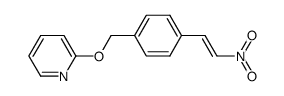 2-(4-((E)-2-nitro-vinyl)-benzyloxy)-pyridine Structure