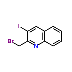 2-(Bromomethyl)-3-iodoquinoline Structure