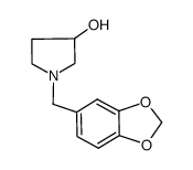 1-(benzo[d][1,3]dioxol-5-ylmethyl)pyrrolidin-3-ol Structure