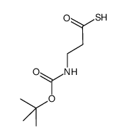 Propanethioicacid,3-[[(1,1-dimethylethoxy)carbonyl]amino]-(9CI) Structure