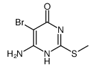 4(3H)-Pyrimidinone, 6-amino-5-bromo-2-(methylthio) Structure