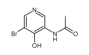 N-(5-bromo-4-hydroxy-[3]pyridyl)-acetamide结构式