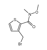 3-(bromomethyl)-N-methoxy-N-methylthiophene-2-carboxamide Structure