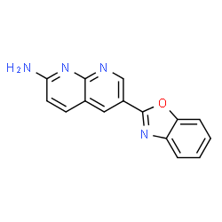 6-(BENZO[D]OXAZOL-2-YL)-1,8-NAPHTHYRIDIN-2-AMINE结构式