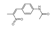 (Z)-N-(4-(2-nitroprop-1-en-1-yl)phenyl)acetamide结构式