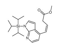 methyl (E)-4-(1-triisopropylsilylpyrrolo[2,3-b]pyridin-4-yl)but-3 -enoate结构式