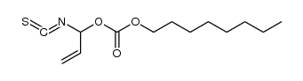 1-isothiocyanatoallyl octyl carbonate结构式